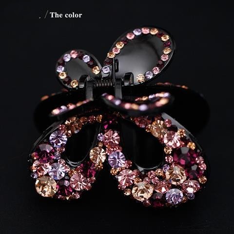 Butterfly Hair Claw - Rhinestone Shine